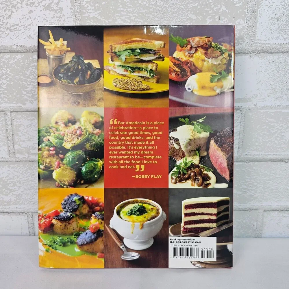 Bobby Flay's Bar Americain Cookbook HC Like New Food Network Recipes